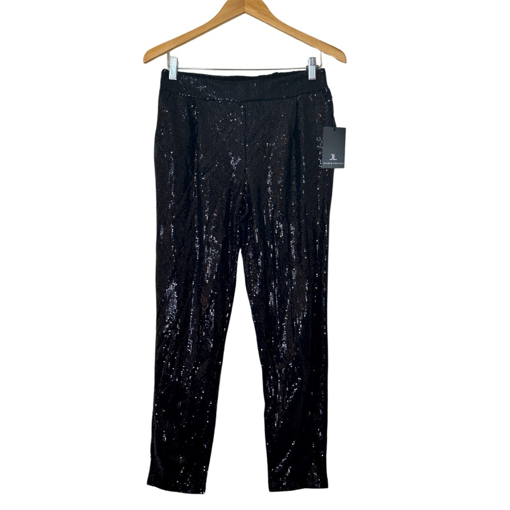 ✦ Jules & Leopold ✦ Black Sequin Pants ✦ Size M ✦ NWT ✦